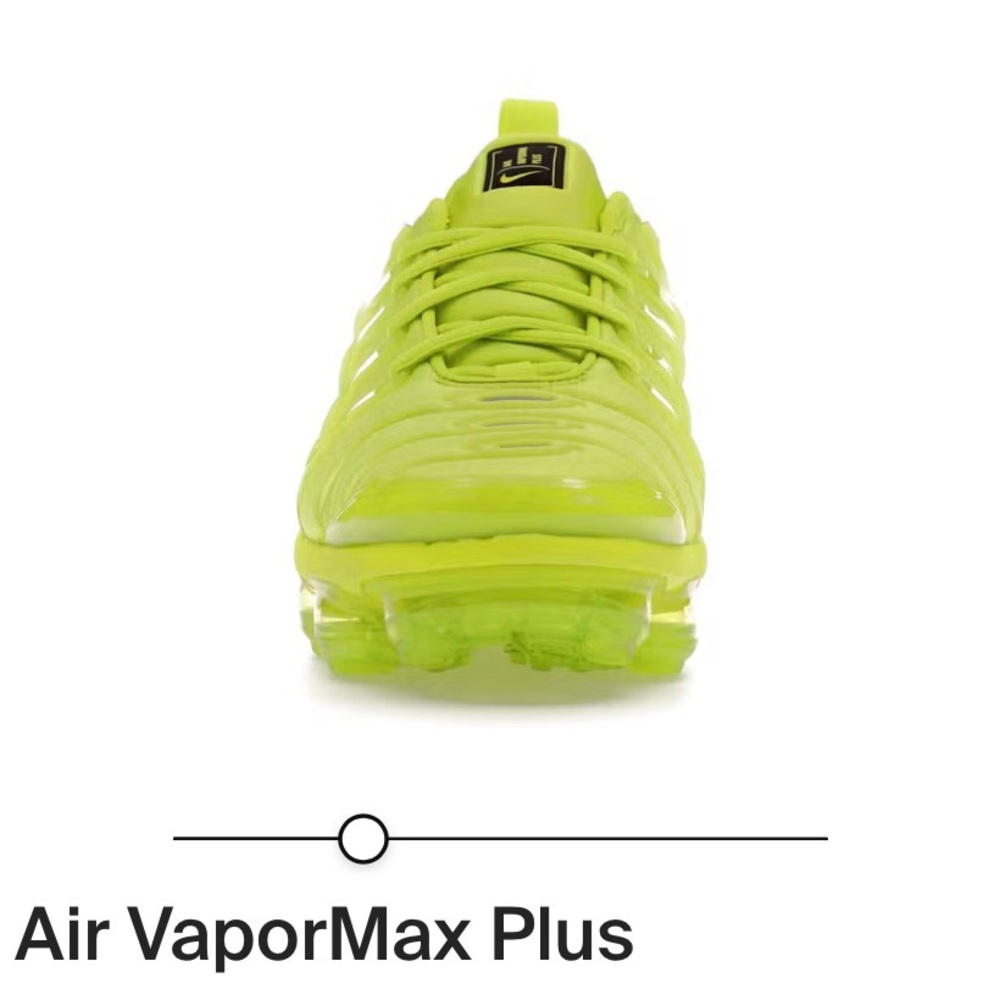 Nike Air VaporMax Plus Lime Green Shoes - Picture 6 of 16